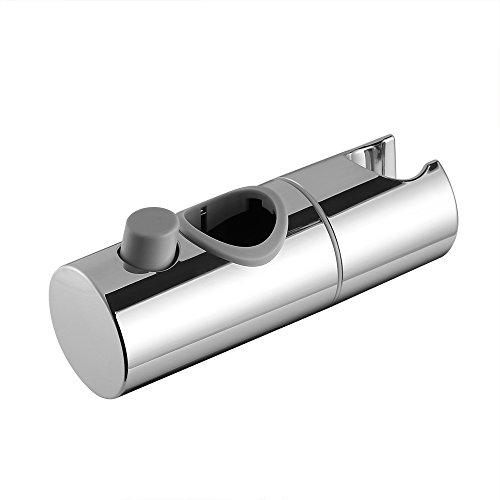 Soporte de ducha deslizable ajustable para barra de pared, 25 mm, cromo de eSky24
