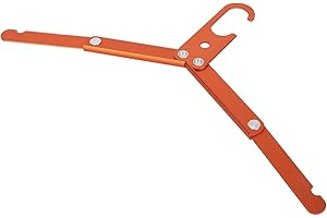 Alomejor Wieszak podróżny, składany, ze stopu aluminium, na kemping, do podróży na świeżym powietrzu