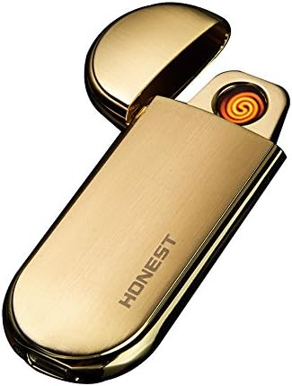 New Creative Stainless Steel USB Rechargeable Lighter Gravity Sensor Shake Windproof Tungsten Lighter Ultra-thin and Light