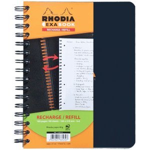 Preisvergleich Produktbild Clairefontaine 5 x Kollegbuch Exabook Refill A5 80 Blatt kariert