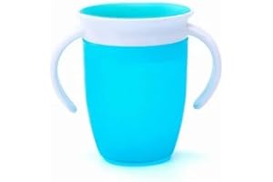 NOENNULL Kubek do Picia dla Niemowląt 240 ml - 360 Niekapek, Nadaje Się do Zmywarki, z Podwójnymi Uchwytami, Silikonowy, dla Maluchów i Małych Dzieci