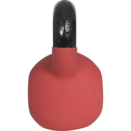 Gorilla Sports Red Rubber Kettlebell 4-32 KG – Vinyl Kugelhantel Schwunghantel Gewichte aus Gusseisen mit Neoprenhülle - 2