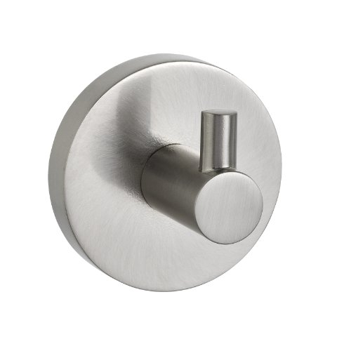 WENKO 20500100 Power-Loc Wandhaken Pineto - Befestigen ohne bohren, Zinkdruckguss, 5.2 x 4 x 5.2 cm, Matt