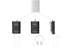 Avantree Audiplex - Transmisor y Receptores Audio Múltiples Inalámbrico, Baja Latencia y Largo Alcance para TV, Receptor AV, Proyector, Emisor, Transmisión Inalámbrica a 100 Auriculares Altavoces