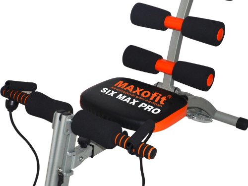 MAXOfit Heimtrainer Multitrainer Sixmax MF-6, grau/schwarz/orange, 86 cm x 25 cm x 40 cm - 2