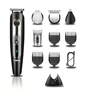 NOVA NG 1149 Super Groom Series 8 in 1 Grooming Kit (Silver)