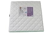 Laufgitter weiß lasiert 100×100 Buche mit Matratze - 4