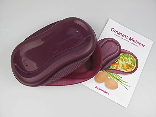 TUPPERWARE Mikrowelle Omelett-Meister lila Omlettwunder Eier Mikro mit Rezept