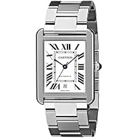Cartier Men's W5200028 Analog Display Automatic Self Wind Silver Watch