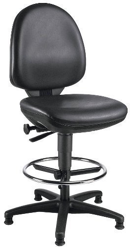 Arbeitsdrehstuhl Tec 50 mit Fußring und Bodengleiter