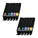 Produktbild 10x Ti-Sa Refill XL Tintenpatrone - MIT CHIP - für Canon Pixma MG 6650 MG6650 PGI550 PGI-550 PGI 550 CLI551 CLI-551 CLI 551 - je 2x BK, PBk, Cy, Ma, Ye - Inhalt: BK ca. 22ml / Farben ca. 11ml