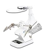 JUMFISCH Löthilfe Lupe mit 2 LED Licht