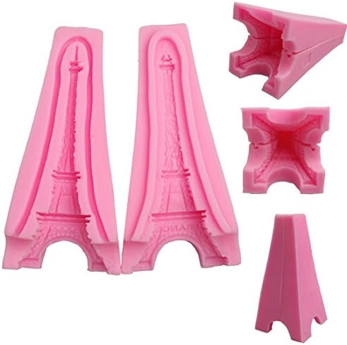 Suzhou Lofter Info Eiffel Tower Cake Soap Molds Silicone Candle Fondant 3D Cake DIY Party Mould Baby Birthday