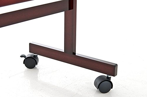 CLP Holz-Standspiegel YOLANDA mit Rollen, 150 x 45 cm cherry - 5