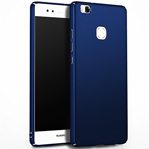 Qissy   Carcasa Huawei P9 Lite Todo Incluido Anti-Scratch Anti-Huella Dactilar a Prueba de Choque Suave Protective Case Cover Skin para Huawei P9 Lite  Azul Real 