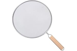 Maciun Spritzschutz Pfannen Edelstahl Spritzdeckel Küchen Bratpfanne Öl Proofing Deckel Pfannen Spritzschutz Spritzer Schirm Schutz|Bratpfanne Öl Proofing Deckel Spritzschutzsieb Fettschutz