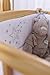 Clair de Lune Stardust Rocking Crib/ Cradle Quilt and Bumper Set (White)