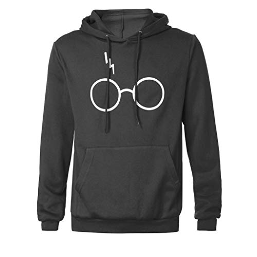 Preisvergleich Produktbild JUSTSELL New Arrivial Herre Herbst Einfarbig Kapuzen-Sweatshirt Langarmshirts Pullover Taschen Strickjacke Muster Shirt Rundhalsausschnitt Kapuzen Pullove Casual Tops