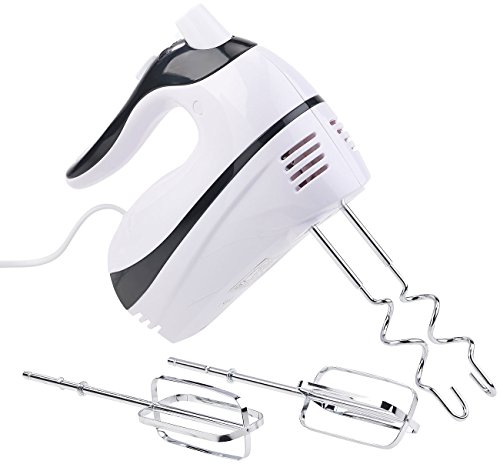 Rosenstein & Söhne Handrührer mit 5 Geschwindigkeiten & Turbo, 4 Haken, bis 500 Watt - 6