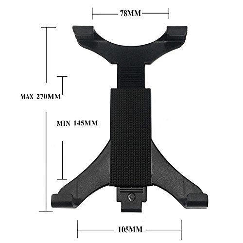 trellonics® Tablet Halterung Ständer – 360 Grad drehbar Flexible verstellbar Freisprecheinrichtung Gurt Klemme Ständer Halterung universell passend für iPad Mini iPad 2/3/4, iPad 5/iPad Air, Samsung Galaxy Tab S2/Tab A/Tab Pro/Tab 3, Google Nexus, eBook Reader und andere Tablets - 9