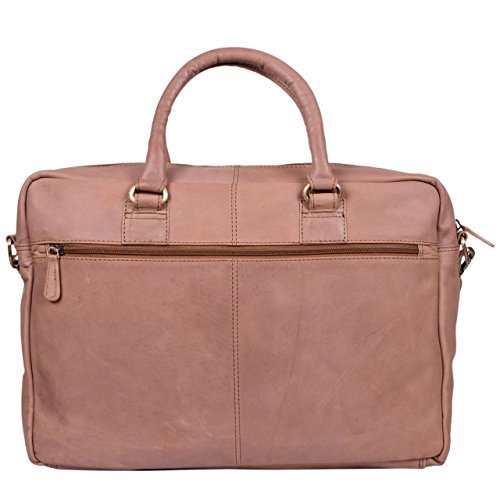 STILORD  Aaron  Umh  ngetasche Leder 15 6 Zoll Laptoptasche Aktentasche B  rotasche Unitasche mit Schultergurt Business Vintage  Farbe cognac - hellbr