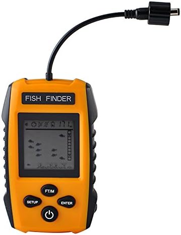 Nueva 2017 Portable Fish Finder, Sonar sensor Fishfinder (Yellow)
