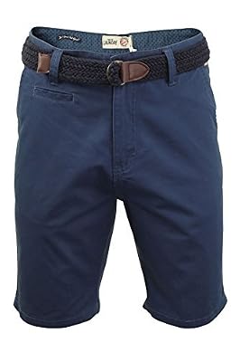 Tokyo Laundry - Bermuda Chino Homme (ceinture offerte) (Reflex Bleu) M