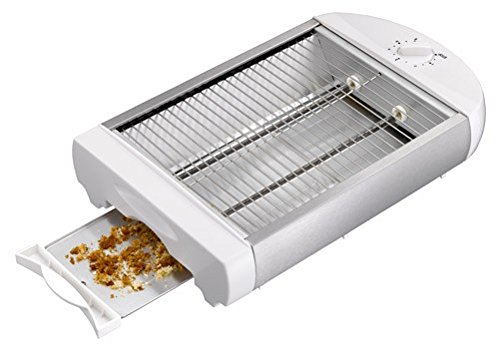 Melissa 600 Watt Flachtoaster – Tischröster mit herausnehmbarer Krümelschublade (weiss) - 2