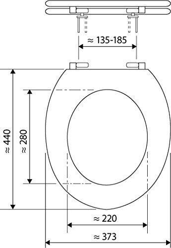 WC-Sitz Dekor Lesestoff | Toilettensitz | WC-Brille aus Holz | Soft-Close-Absenkautomatik | Toilettendeckel mit Metall-Scharnier | Fast-Fix-Schnellbefestigung Klodeckel - 2