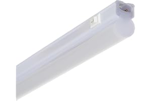 LEDKIA LIGHTING - Réglette Linéaire LED 60cm 9W | Éclairage Neutre 4000K | Connectable avec Interrupteur | Angle d'Ouverture 120º | Blanc Neutre, Polycarbonate
