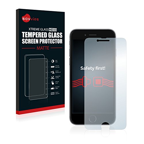 Savvies Protection Verre Trempé Mat Compatible avec iPhone 6 / 6S Protection Écran, Film Vitre - Dureté 9H, Anti-Reflets