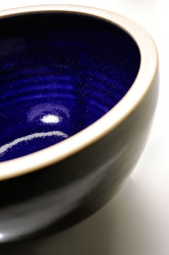 korium Shaving bowl Black 'n Blue - handmade ceramics