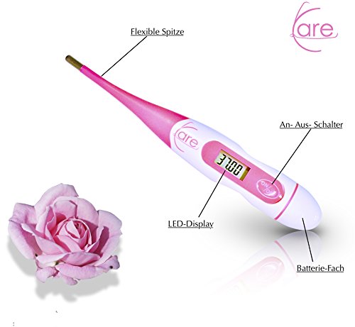 Basalthermometer zur Zykluskontrolle- Professionelles, Präzises Basalthermometer zur Verhütung und Familienplanung- auch ideal als Fieberthermometer für Babys - 3
