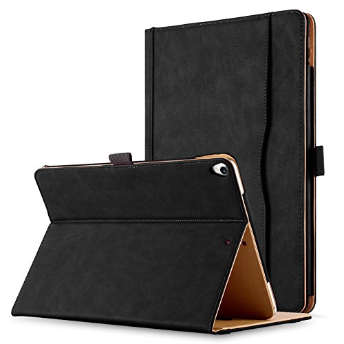 iPad PRO 10.5″ Hülle – JAMMYLIZARD Ledertasche Smart Case mit Standfunktion für iPad PRO 10.5″, SCHWARZ & HONIG, [MIT STIFT-HALTER] - 7