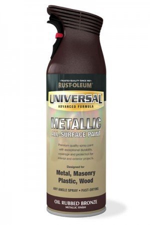 Rust-Oleum Universal all-surface Spray 400 ml JEDEM Winkel Öl eingerieben Bronze – Metallic, Oil Rubbed Bronze - Metallic, 2er-Pack
