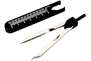 TOPHOMER EKG EKG-Messschieber EKG-Lineal Schwarzer Elektrokardiogrammteiler mit verstellbaren Schrauben