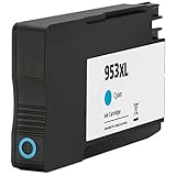 3 anos de garantía Printing Pleasure Compatible HP 953XL Cartucho de Tinta Reemplazo para HP OfficeJet Pro 7740 8210 8218 8710 8715 8716 8718 8719 8720 8725 8728 8730 8740 - Cian, Alta Capacidad