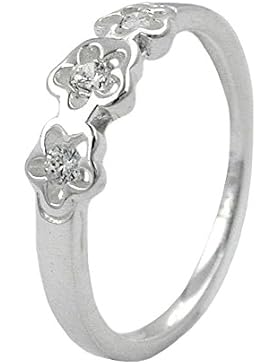 Dreamlife Ring Kinderring Blumen Zirkonias Silber 925 Ringgröße 42