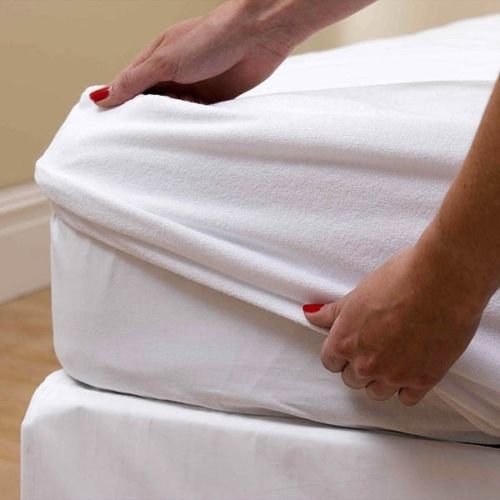 •ROHILinen• WATERPROOF MATTRESS PROTECTOR SUPER KING : WATERPROOF MATTRESS PROTECTOR WITH SOFT LUXURY TERRY TOWELLING AND WATERPROOF LAYERING