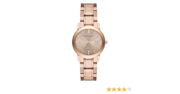 womens rose gold burberry watch