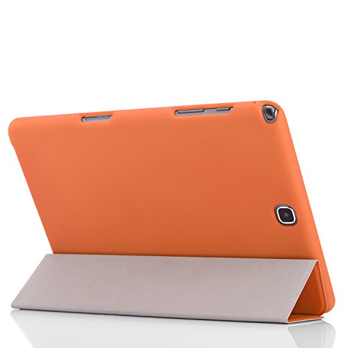 MoKo Samsung Galaxy Tab A 9.7 Hülle – Ultra Slim Lightweight Schutzhülle Smart Cover mit Auto Schlaf / Wach Funktion und Standfunktion für Galaxy Tab A 9.7 Zoll T550 Tablet-PC, Orange - 7