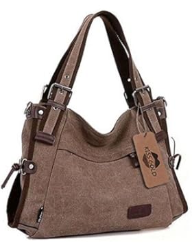 KISS GOLD Uni Schultertasche tote bag Canvas, 38x30x13cm(B x H x T)