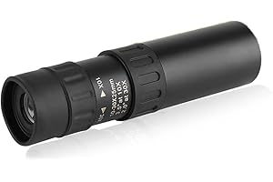 Diyeeni Télescope munitif 10-30X25 HD, Lunette de visée Zoom Munoculaire de Vision Nocturne Haute définition inégale avec oculaire de 12 mm, Cordon Anti-Perte, Jumelles Portables pour la randonnée