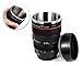 Produktbild DSstyles 400ml Edelstahl EF 24-105mm Kamera Objektiv Cup personalisierte Kaffeebecher Tasse isoliert - Schwarz