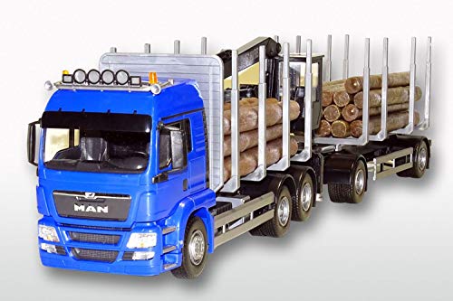 Preisvergleich Produktbild Emek -71794 - MAN TGS LX Holzhängerzug 1:25