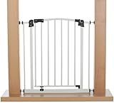 Impag Türschutzgitter Treppenschutzgitter 62 – 212 cm selbstschließend – zum Klemmen – ohne Bohren Swing + 10 Weiß - 2