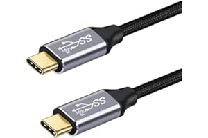 YIWENTEC USB C do USB C męski męski kabel 2M, kabel danych USB 3.1 Gen 2 10Gbps Transfer danych USB C 100W Kabel, 4K 60Hz USB C Display Cable