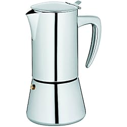 Kela 10836 cafetière italienne Moka, acier inoxydable 18/10, 6 tasses, 300 ml, 'Latina'