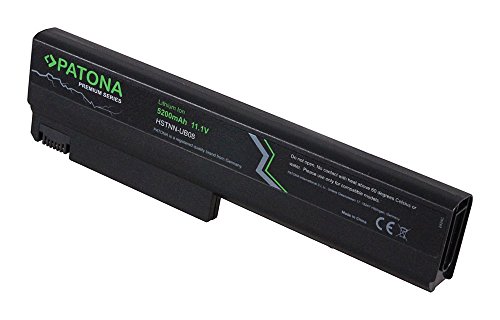 PATONA Premium Laptop Akku für HP Compaq 6310 | 6700 | 6110CT | 6510b | 6515b | 6710b | 6710s | 6715b | 6715s | 6910p | NC6100 | NC6105 | NC6110 | NC6115 | NC6120 | NC6140 | NC6200 | NC6220 | NC6230 | NC6300 | NC6320 | NC6400 | NX5100 | NX6000 | NX6100 | NX6105 | NX6110 | NX6110CT | NX6115 | NX6120 | NX6125 | NX6130 | NX6140 | NX6220 | NX6300 | NX6310 | NX6310CT | NX6315 | NX6320 | NX6320CT | NX6325 | NX6330 – [ Li-ion; 5200mAh; schwarz] - 2