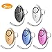 Produktbild 130 dB Persönlicher Sicherheits-Alarm Schlüsselanhänger, 5 Stück sicherer persönlicher Alarm Safesound Sicherheit Notfallalarm mit LED-Taschenlampe für Frauen Mädchen Kinder ältere Nachtläufer (Blau)
